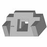 Structural Mounting Bracket With Central Cutout | High-Quality CAD Model_60_30_degree_snapshot