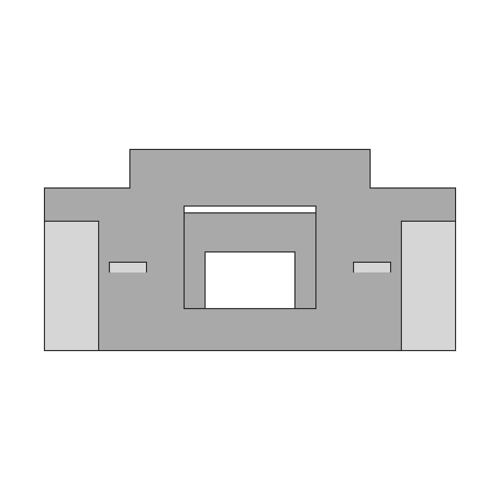 Structural Mounting Bracket With Central Cutout | High-Quality CAD Model_90_0_degree_snapshot