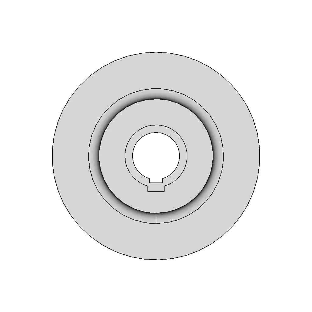 V-Belt Pulley | 3D Engineering Design File_270_0_degree_snapshot