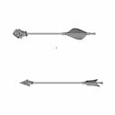 Aesthetic Arrow Design | 11Cm | Resin 3D Print Model | 3D Engineering Design File_60_30_degree_snapshot