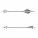 Aesthetic Arrow Design | 11Cm | Resin 3D Print Model | 3D Engineering Design File_90_0_degree_snapshot