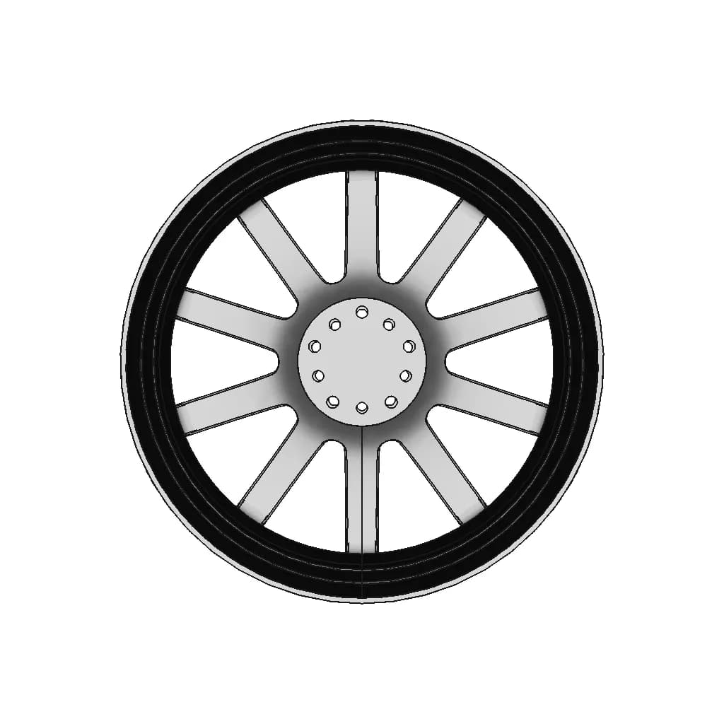 Sports Wheel | High-Quality CAD Model_270_0_degree_snapshot