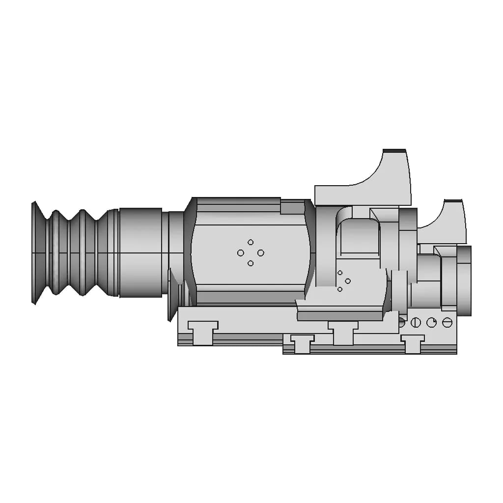 Hti_C8_Thermal_Picatinny_Mount | 3D Engineering Design File_90_0_degree_snapshot