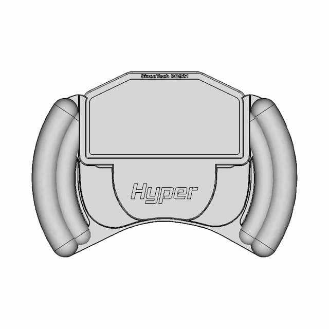 Hyper Yolk-Type Race Steering Wheel | 3D Engineering Design File