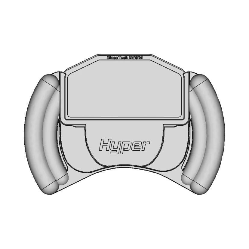 Hyper Yolk-Type Race Steering Wheel | 3D Engineering Design File
