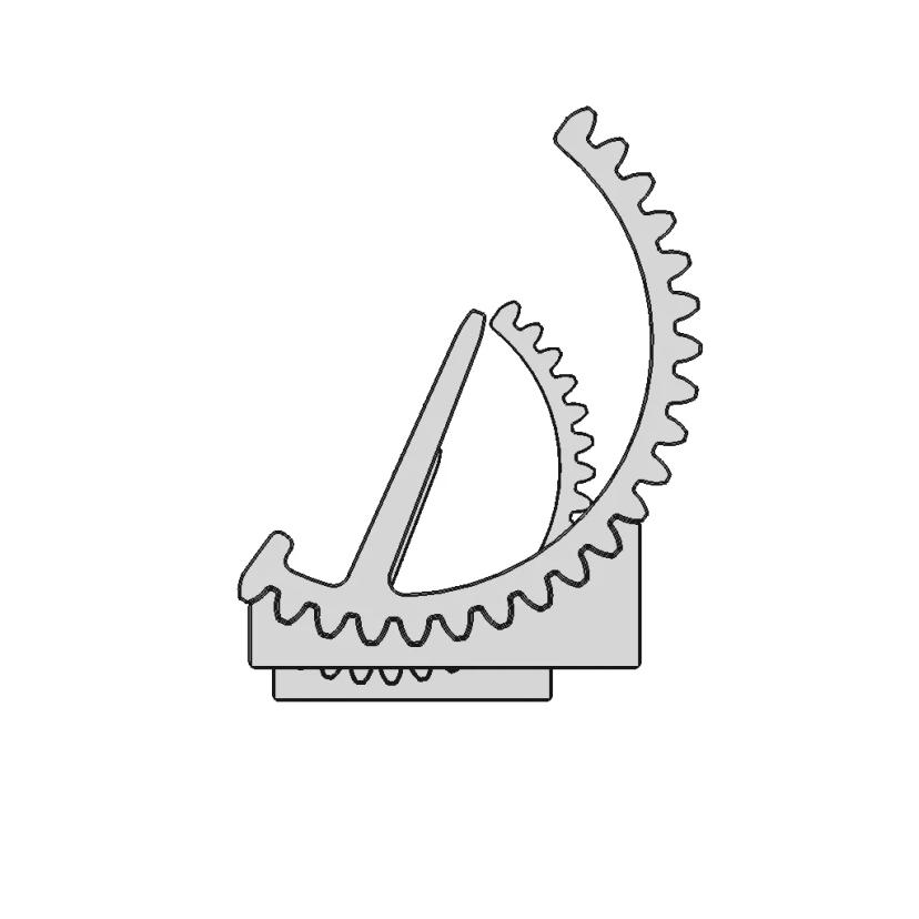 Gear Pinion Mobile Holder | 3D Printed & Designed For Functionality | 3D Engineering Design File