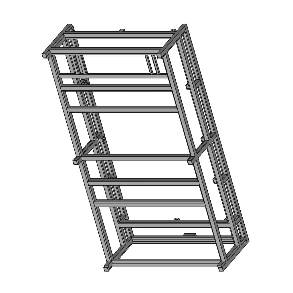 Full Bed Diy Co2 Laser Cutter | 3D Engineering Design File_60_30_degree_snapshot