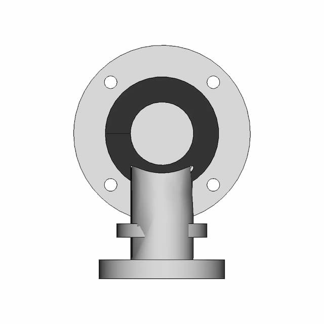 #122 Flange Tube Connector | Fusion | Projeto Raiz - Standard Mechanical Component