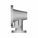 #122 Flange Tube Connector | Fusion | Projeto Raiz - Standard Mechanical Component_0_270_degree_snapshot