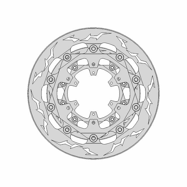 Ktm 690 Smcr Front Brake Rotor - Downloadable CAD Representation