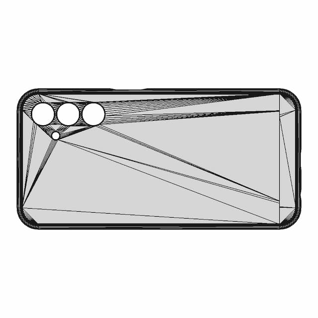 Samsung Galaxy A15 Case - Downloadable CAD Representation