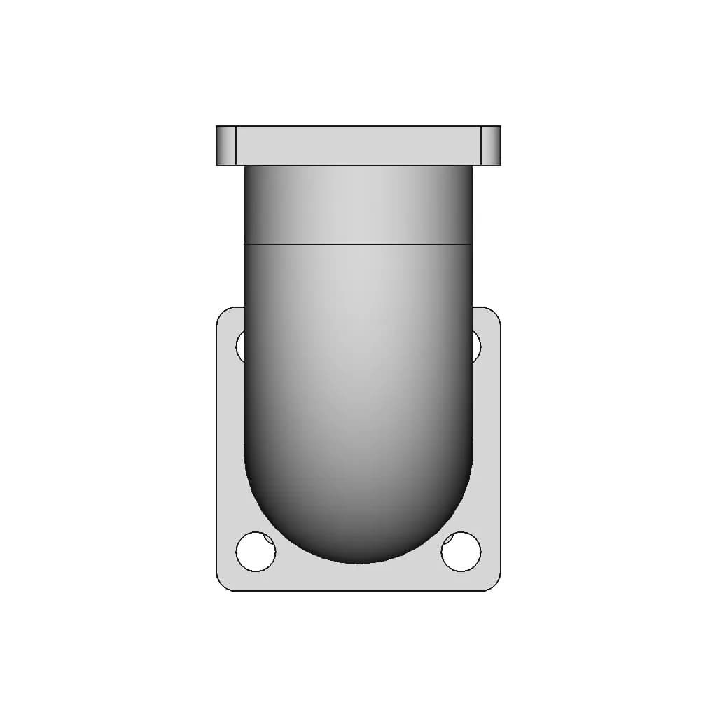 Pipe With Flange | 3D Engineering Design File_0_270_degree_snapshot