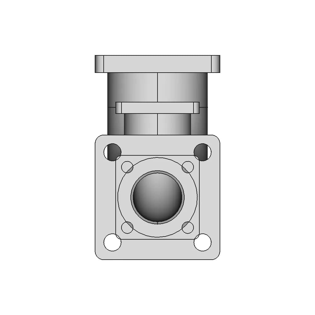 Pipe With Flange | 3D Engineering Design File_0_90_degree_snapshot