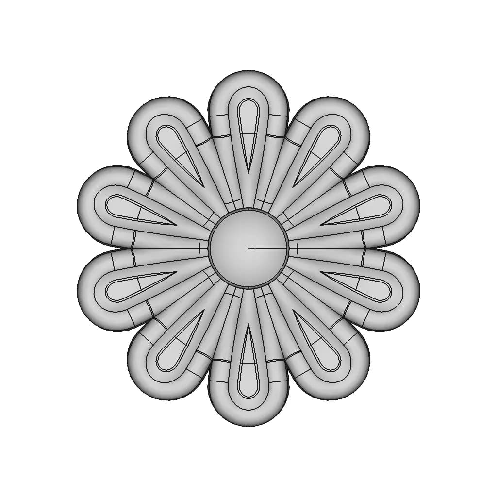 Flower | High-Quality CAD Model_270_0_degree_snapshot
