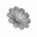 Flower | High-Quality CAD Model_60_30_degree_snapshot