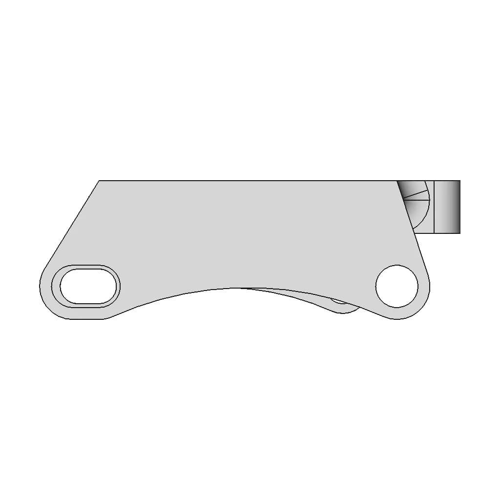 Simjack Ut Haptic Pedal Mount - Downloadable CAD Representation_0_0_degree_snapshot