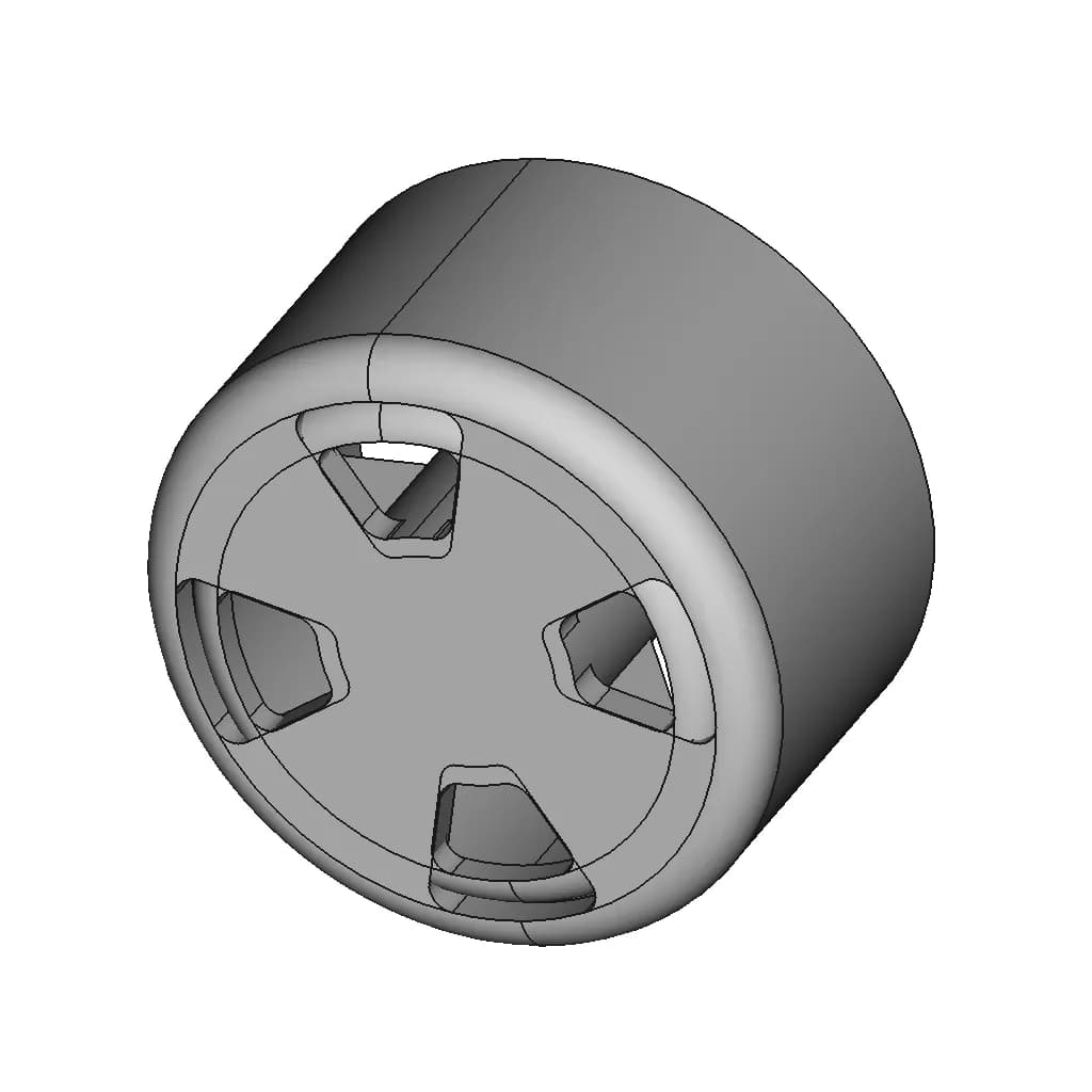Replacement Cabinet / Pc Case Leg For Corsair Carbide Serie Spec-01 - Downloadable CAD Representation_60_30_degree_snapshot