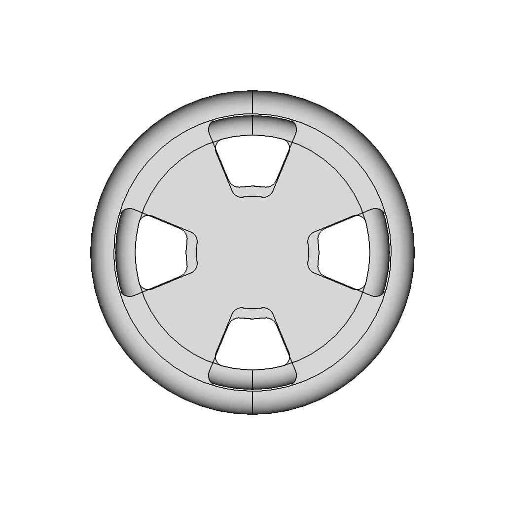 Replacement Cabinet / Pc Case Leg For Corsair Carbide Serie Spec-01 - Downloadable CAD Representation_90_0_degree_snapshot