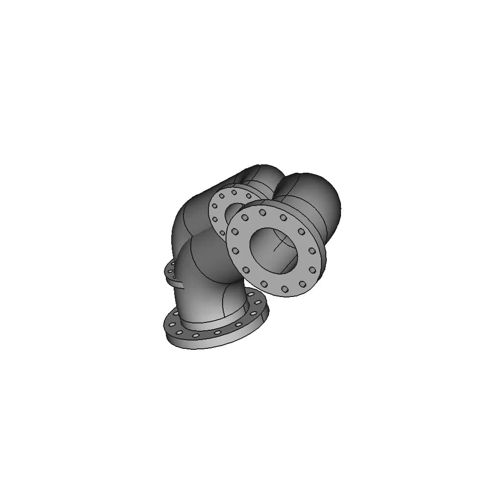 Pipe, Elbow | 3D Engineering Design File_60_30_degree_snapshot