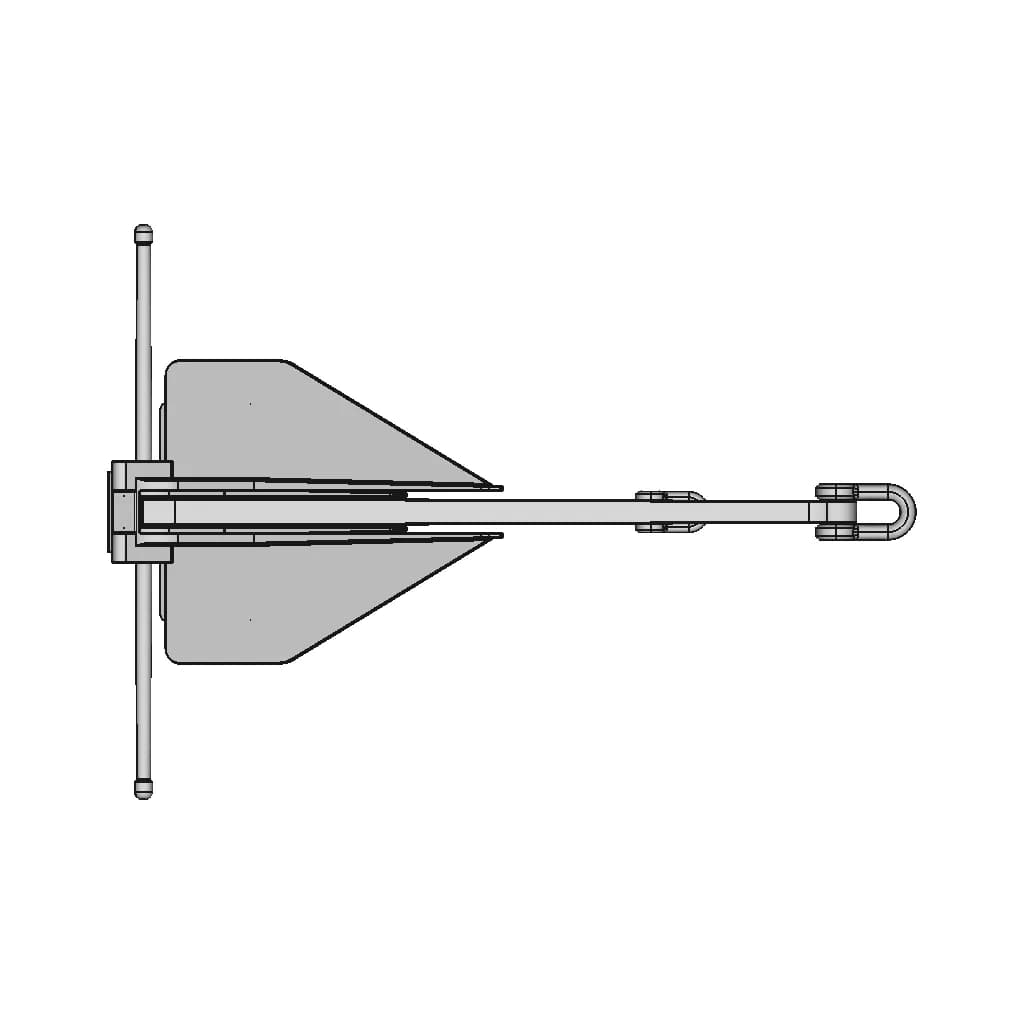 Anchor (Danforth Type 30Kg) | High-Quality CAD Model_0_270_degree_snapshot