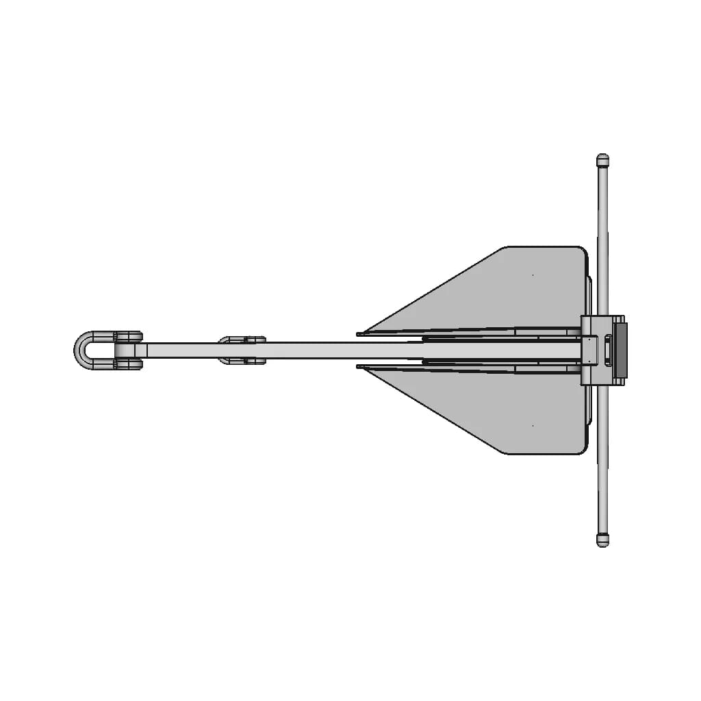 Anchor (Danforth Type 30Kg) | High-Quality CAD Model_0_90_degree_snapshot