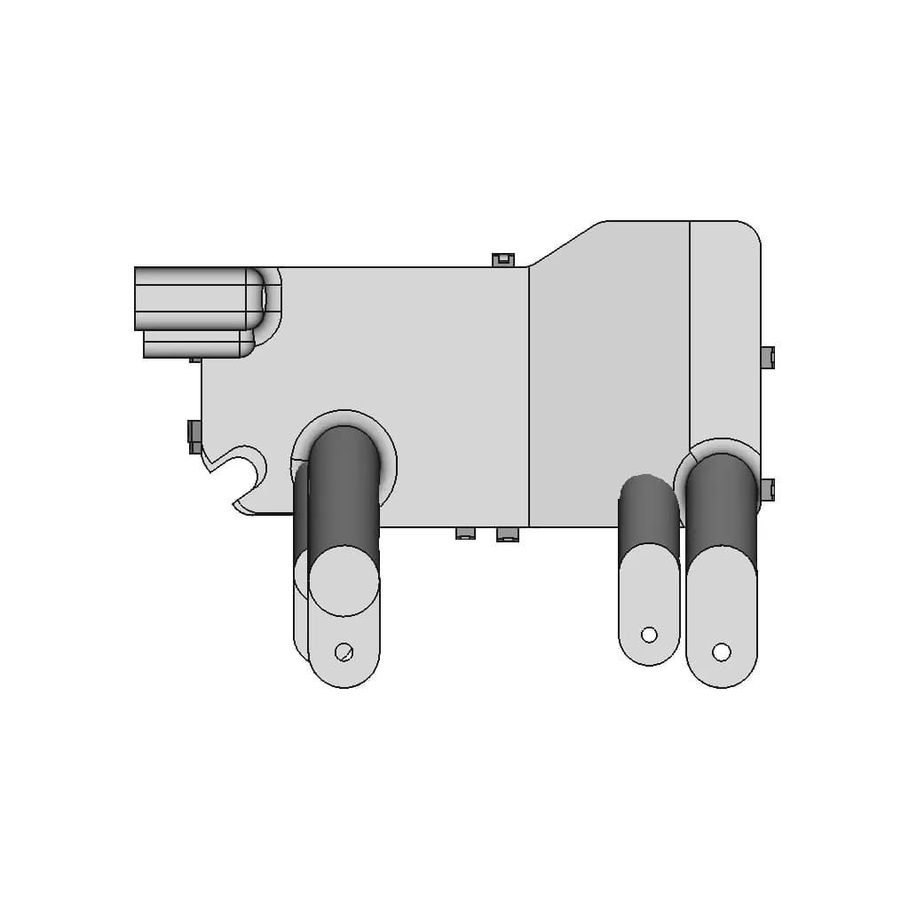 2000 Tacoma Lower Fuse Box Relocation Bracket - Downloadable CAD Representation_0_0_degree_snapshot