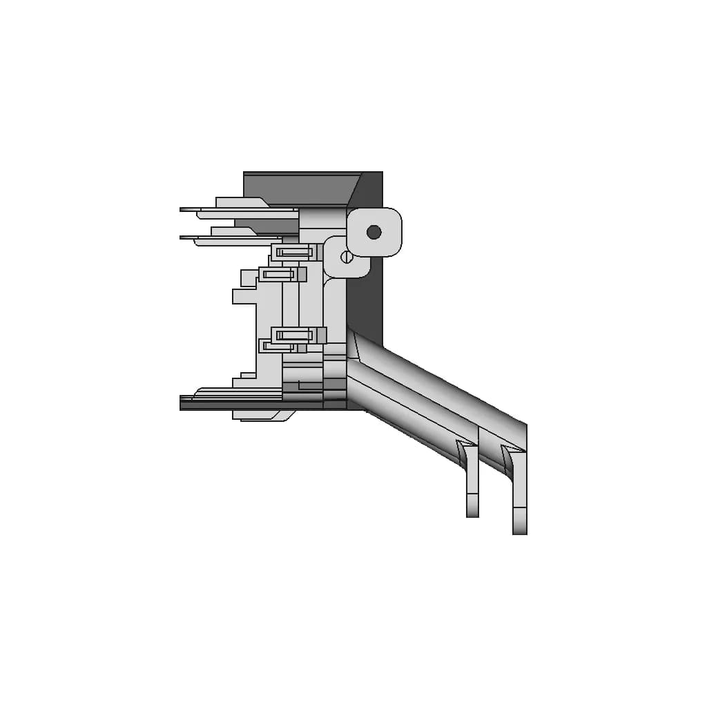 2000 Tacoma Lower Fuse Box Relocation Bracket - Downloadable CAD Representation_0_270_degree_snapshot