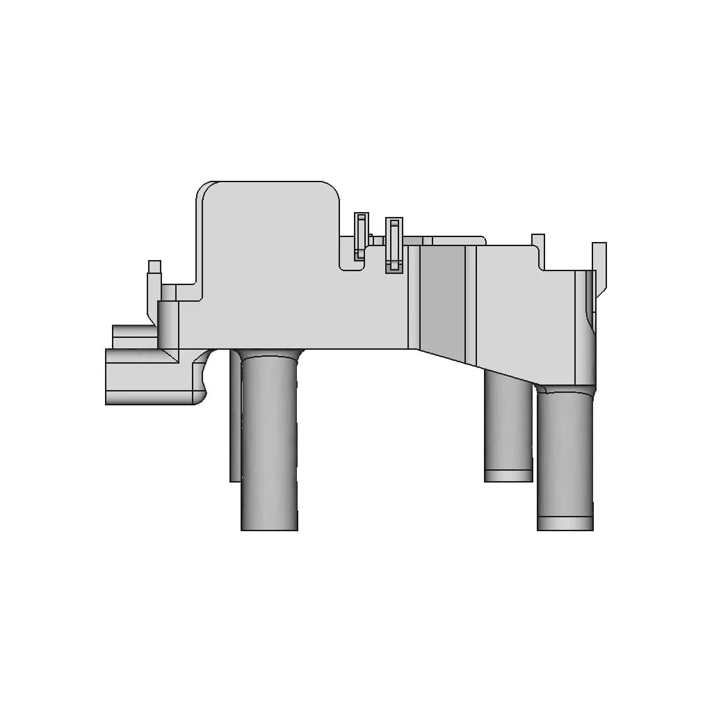 2000 Tacoma Lower Fuse Box Relocation Bracket - Downloadable CAD Representation_270_0_degree_snapshot