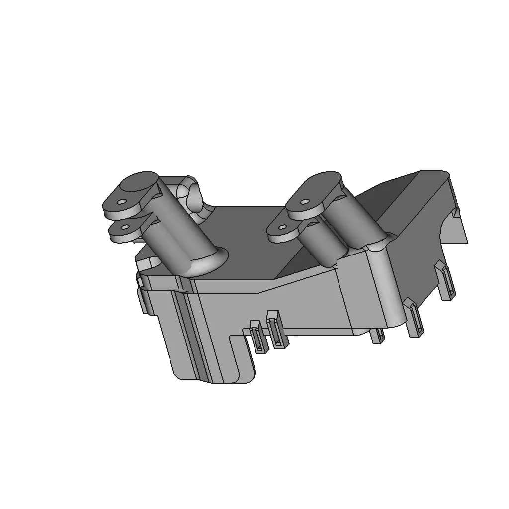 2000 Tacoma Lower Fuse Box Relocation Bracket - Downloadable CAD Representation_60_30_degree_snapshot