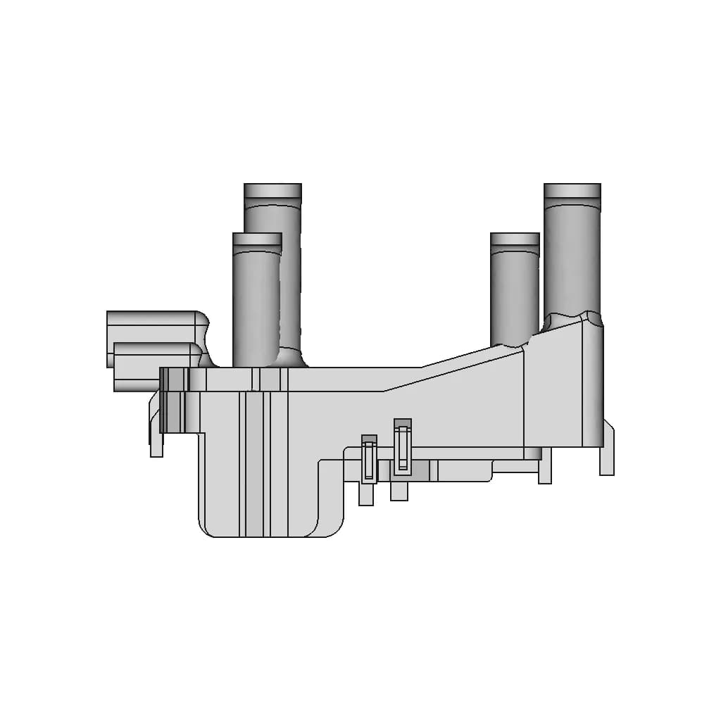 2000 Tacoma Lower Fuse Box Relocation Bracket - Downloadable CAD Representation_90_0_degree_snapshot