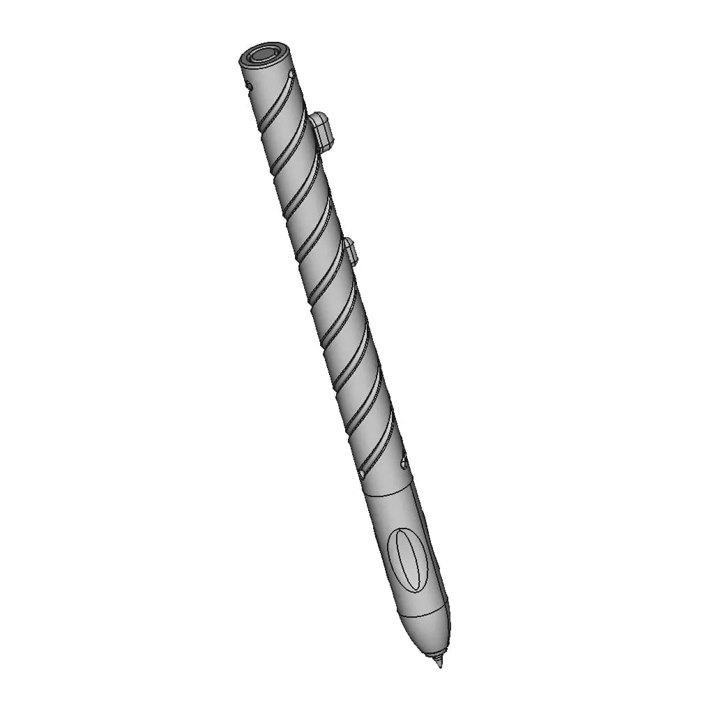 Bapen Fluted | High-Quality CAD Model_60_30_degree_snapshot