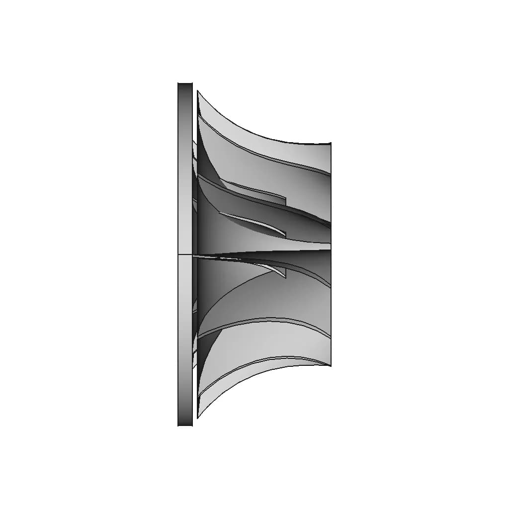 Turbo Impeller (Generic) | 3D Engineering Design File_0_270_degree_snapshot