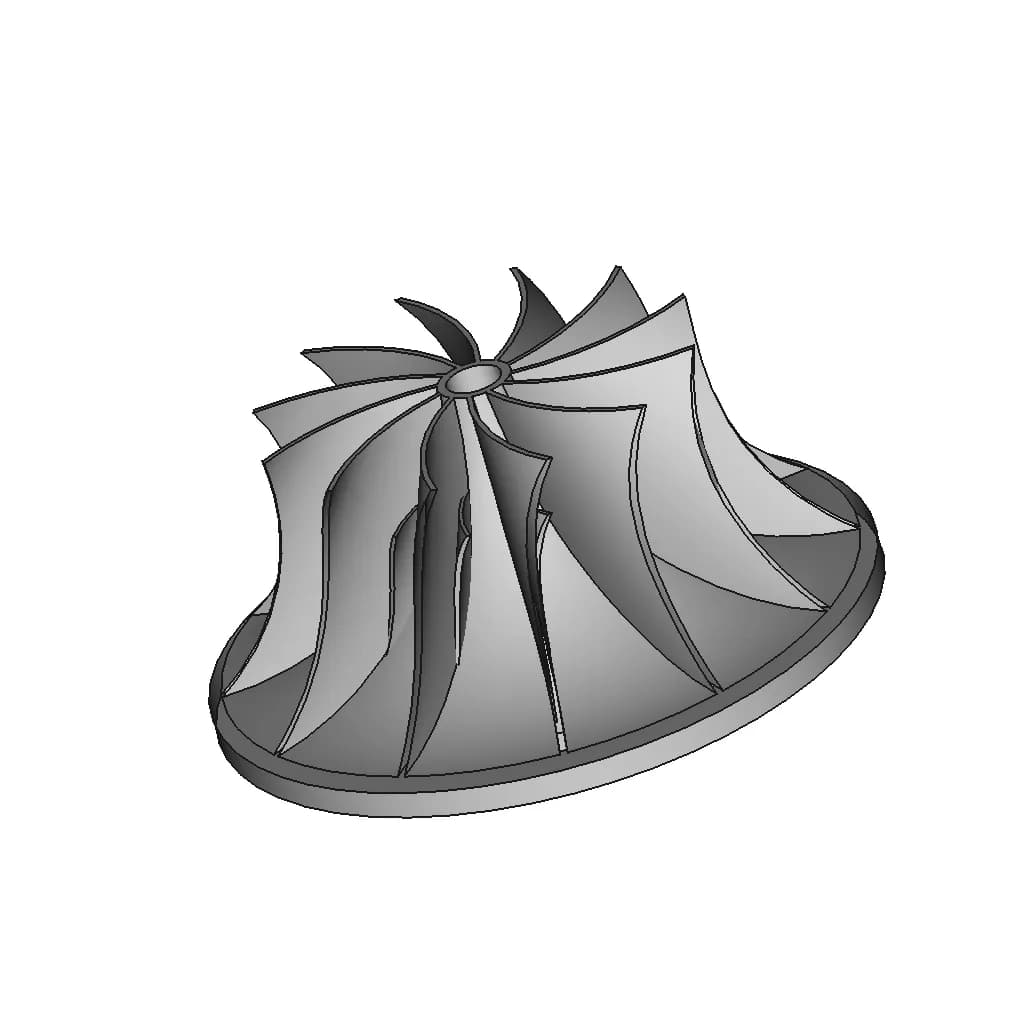 Turbo Impeller (Generic) | 3D Engineering Design File_60_30_degree_snapshot