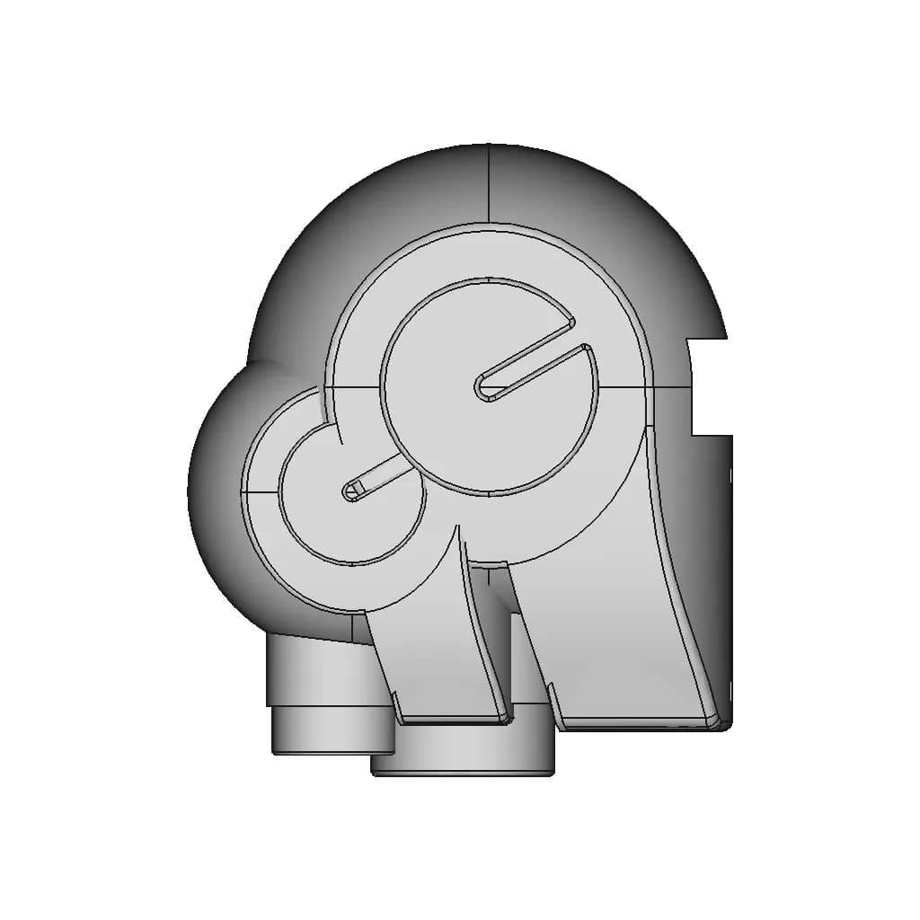 Humanoid Robot Head - Downloadable CAD Representation_0_270_degree_snapshot