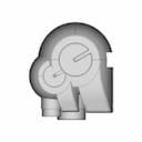 Humanoid Robot Head - Downloadable CAD Representation_0_270_degree_snapshot
