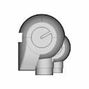Humanoid Robot Head - Downloadable CAD Representation_0_90_degree_snapshot