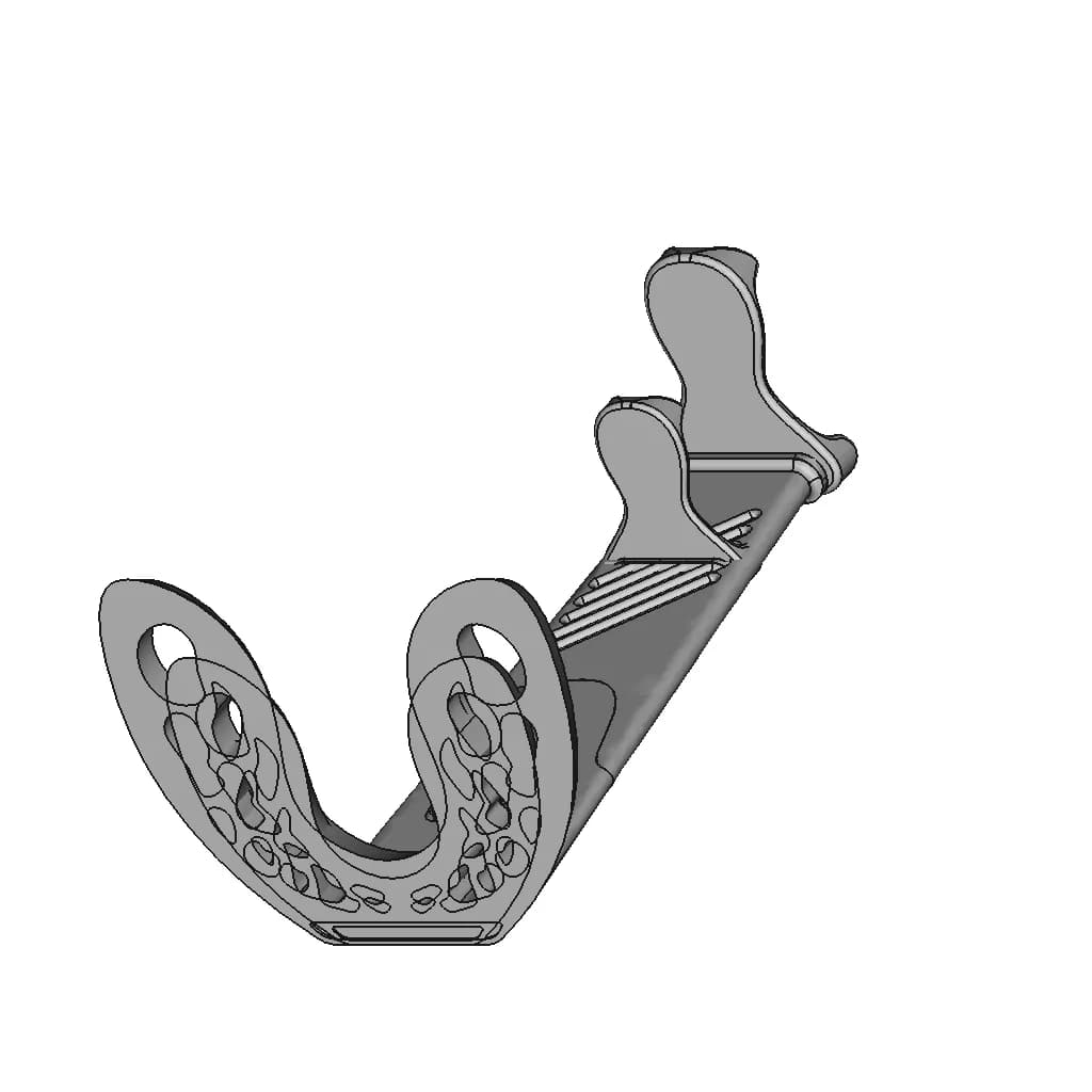 Headphone Stand - Downloadable CAD Representation_60_30_degree_snapshot