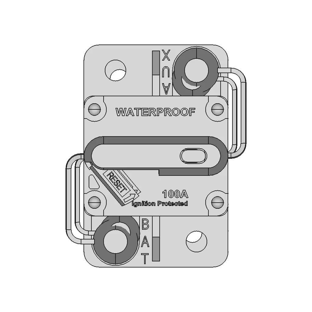 12V Circuit Breaker 30-300A | 3D Engineering Design File_270_0_degree_snapshot