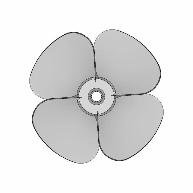 Ø6.5Mm Propeller For Rov - Downloadable CAD Representation