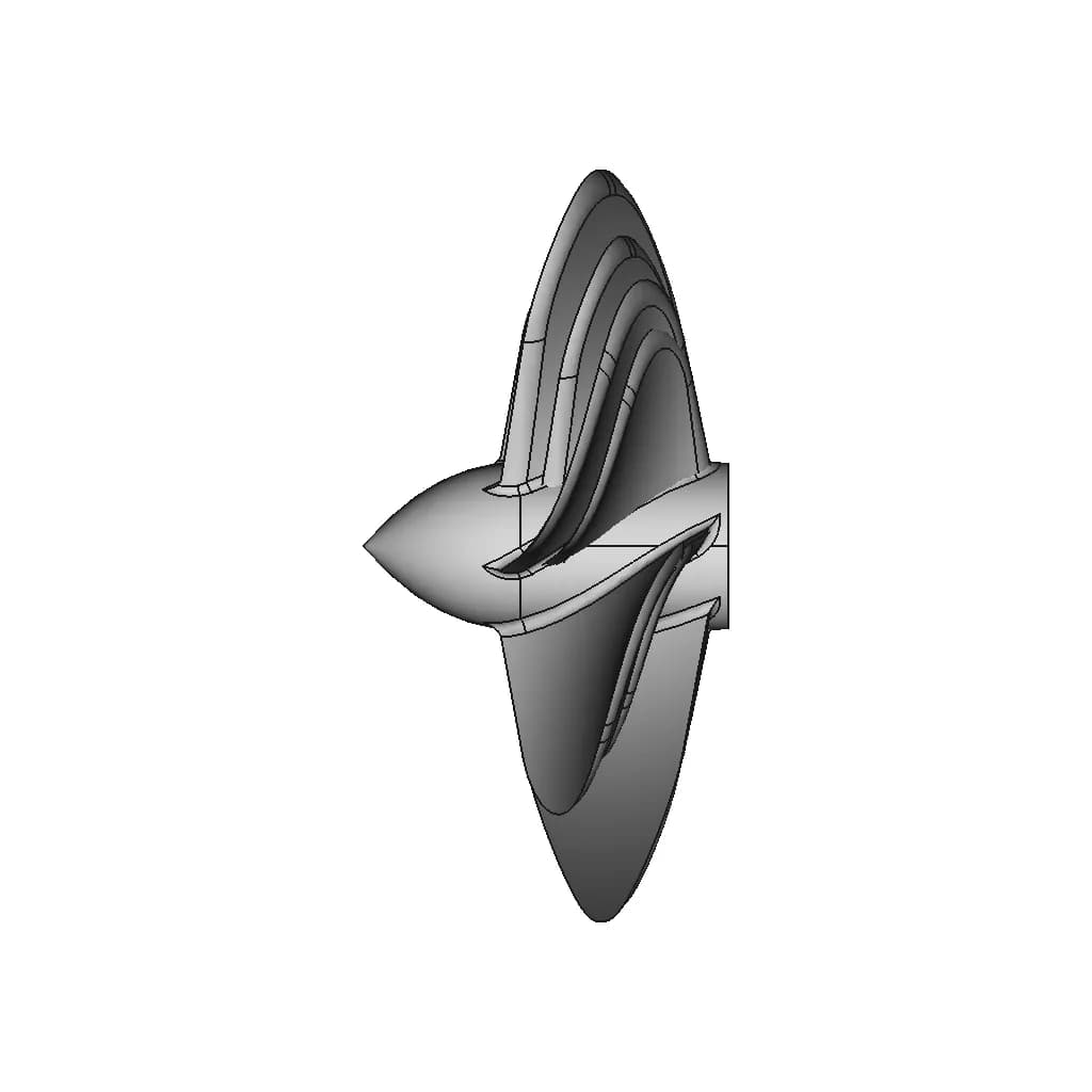 Yacht Propeller - Downloadable CAD Representation_0_270_degree_snapshot