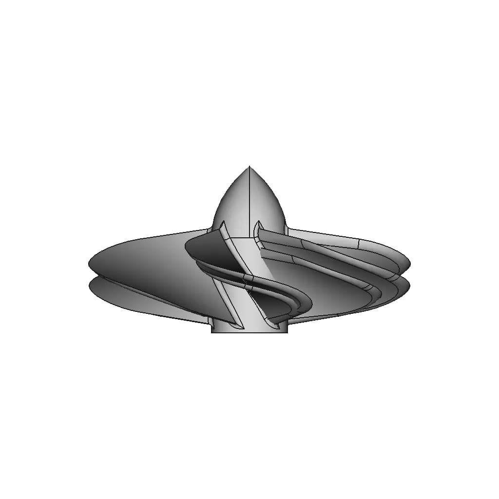 Yacht Propeller - Downloadable CAD Representation_270_0_degree_snapshot