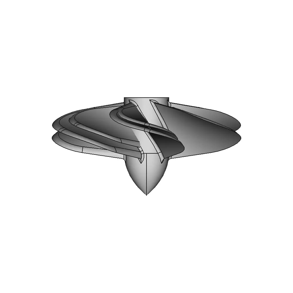 Yacht Propeller - Downloadable CAD Representation_90_0_degree_snapshot