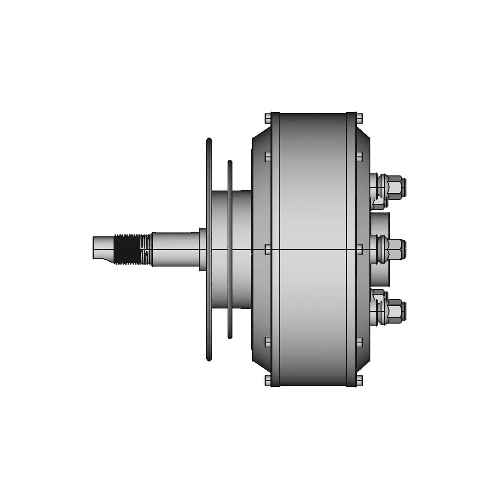 205 E-Car Hub Motor | High-Quality CAD Model_0_0_degree_snapshot