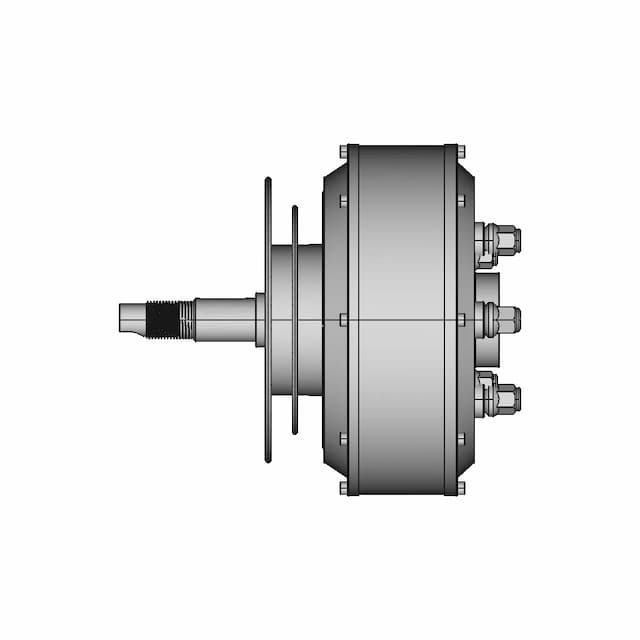 205 E-Car Hub Motor | High-Quality CAD Model