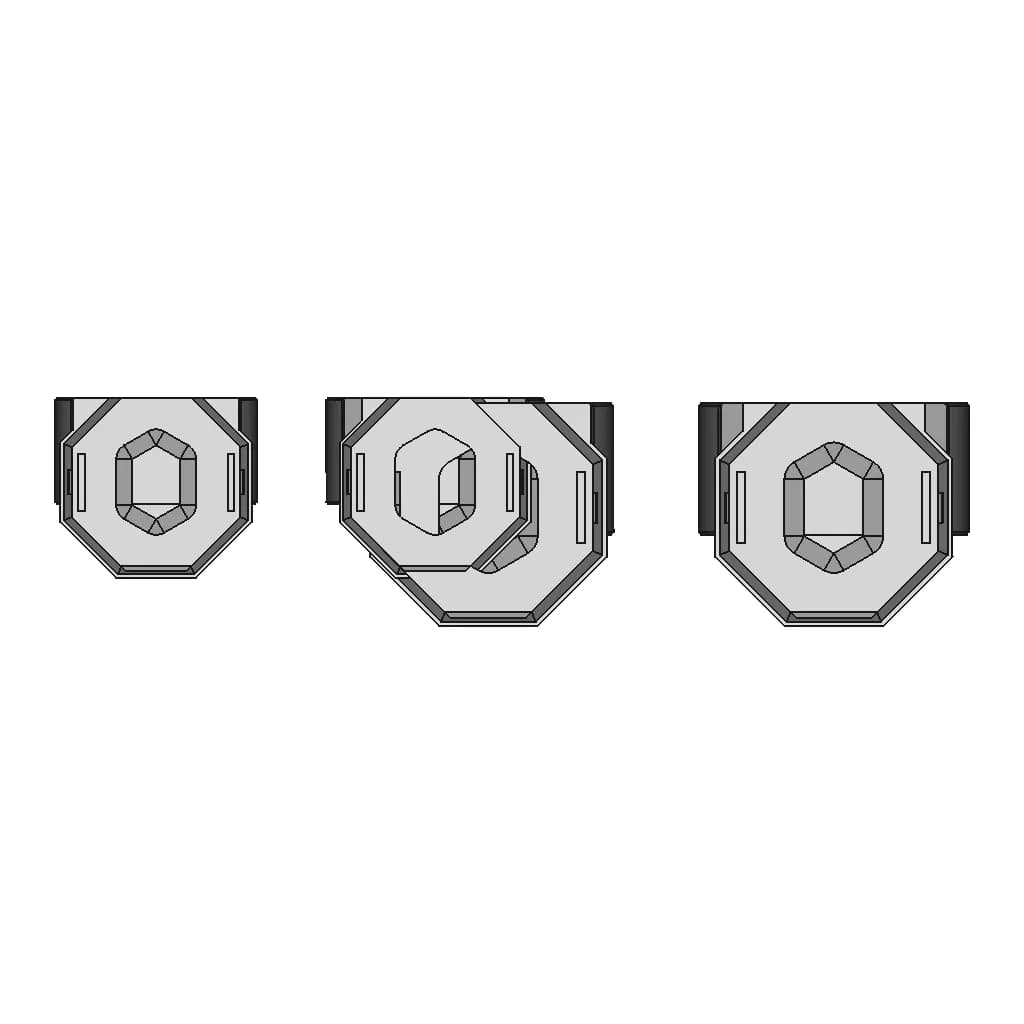 Multiboard Snap-Lock Tool Holder | High-Quality CAD Model_270_0_degree_snapshot