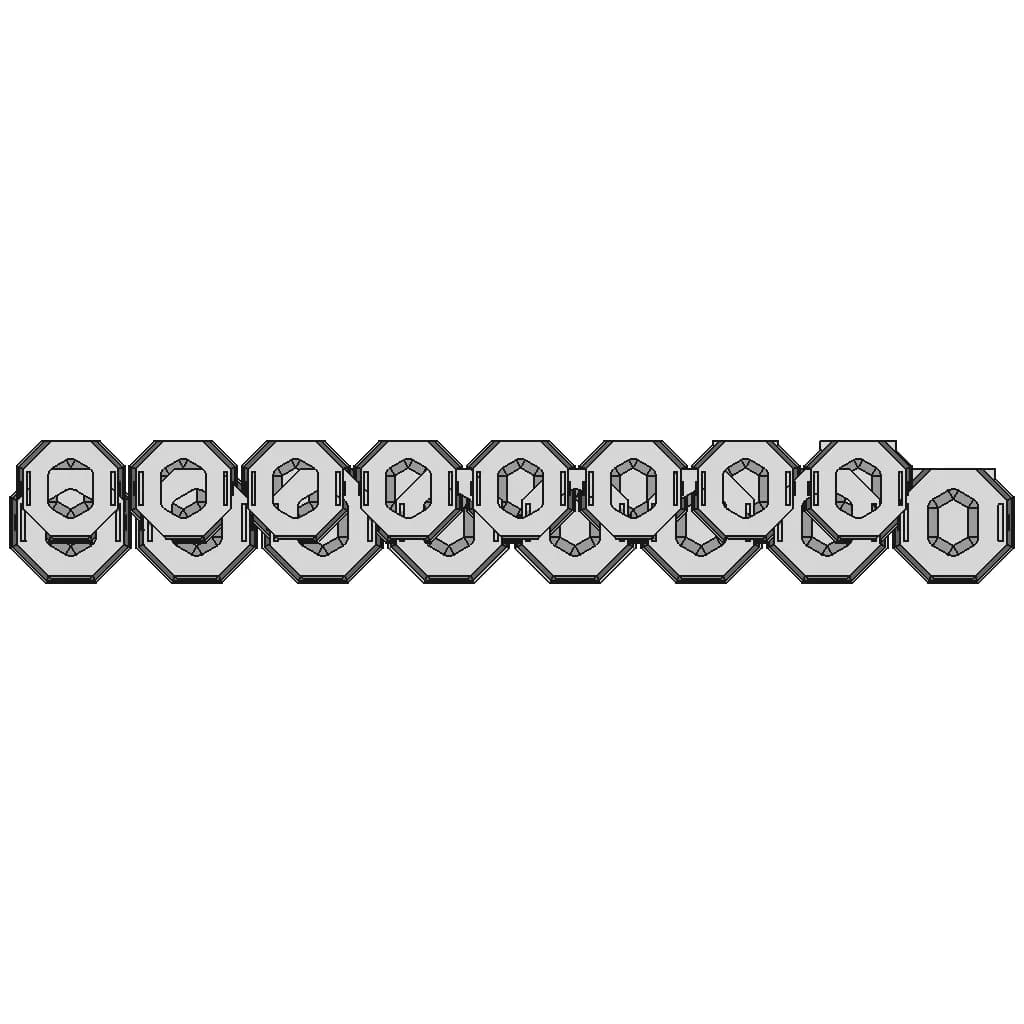 Multiboard Hex T-Key Holder | High-Quality CAD Model_270_0_degree_snapshot