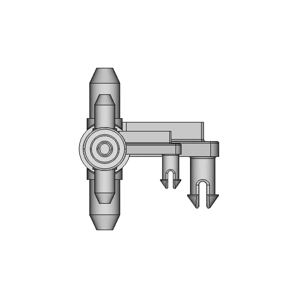 Rc Toy 1:24 Monster Truck Steering Arms - Downloadable CAD Representation_0_270_degree_snapshot
