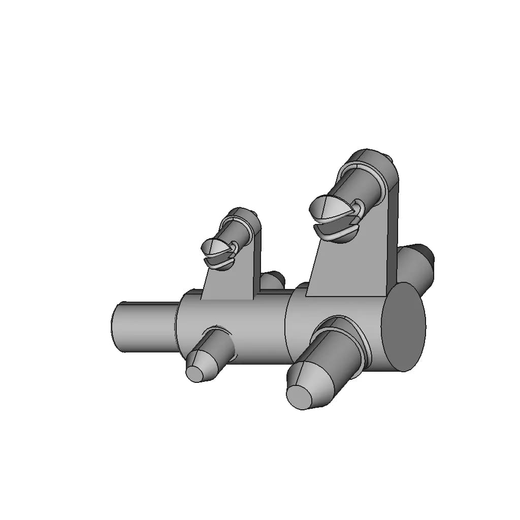 Rc Toy 1:24 Monster Truck Steering Arms - Downloadable CAD Representation_60_30_degree_snapshot