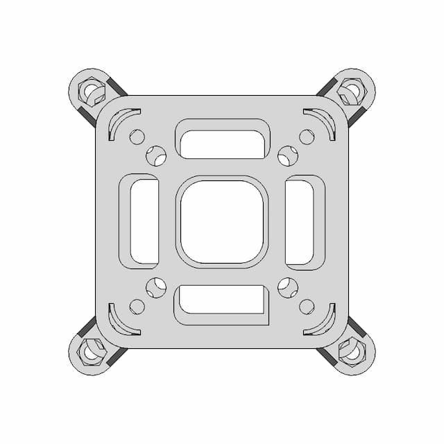Flywoo Flylense 75/85 Robust Vtx Bracket - Downloadable CAD Representation