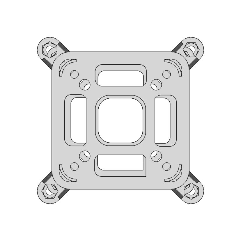Flywoo Flylense 75/85 Robust Vtx Bracket - Downloadable CAD Representation